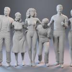 Grease - Oliva Newton-John John Travolta Sandy Danny - 8 Figure set