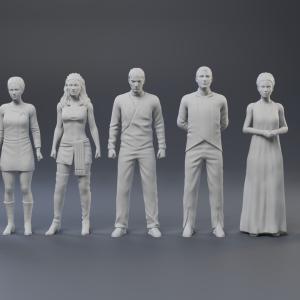 Star Trek TOS - 8 Figures - Set 15 - 1:32