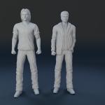 SUPERNATURAL - DEAN and SAM - 4 Figure Set - 1:24