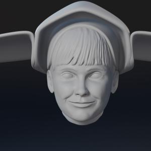 Flying Nun - Sally Field - Head Sculpt