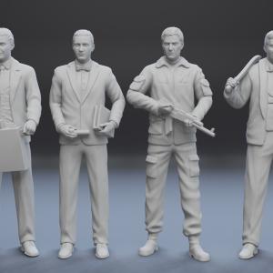 James Bond Corgi 13 Figure Set - 1:24