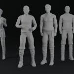 Star Trek - 5 Piece Set - Mirror Mirror - 1:32 Kirk Spock Uhura McCoy Scotty