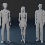 THE MOD SQUAD - Linc Julie Pete - 3 Figure Set - 1:24 1:18