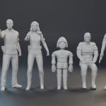 BUCK ROGERS - 6 Figure Set - 1:24
