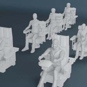Land of the Giants - SEATED - Steve Dan Mark Valerie Betty Barry Fitzhugh - 1:35 1:24
