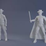 Zorro - 2 Figure Set - Guy WIlliams version - 1:35 1:24