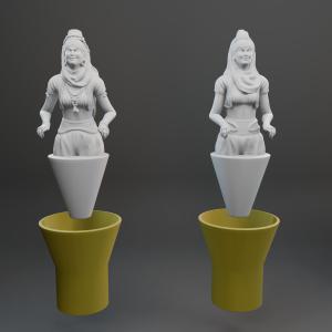 I Dream of Jeannie Bottle Stopper - Set of 2 Jeannie & Evil Sister