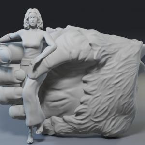 King Kong with Jessica Lange Figure - 1:24