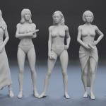 James Bond Women - 5 figure set - 1:18