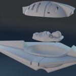 SMALLVILLE SHIP with BABY KAL-EL INFANT - 4 inches long