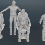 VOYAGE TO THE BOTTOM OF THE SEA - FLYING SUB FIGURE SET - 1:32