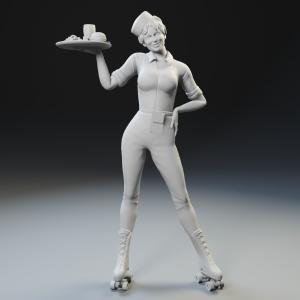 American Graffiti - Roller Skate Diner Waitress - 1:35 1:24 1:18