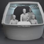 Star Trek - Wrath of Khan Travel Pod and Figures - 1:32