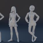 Josie and the Pussycats - 7 Figure Set - 1:24