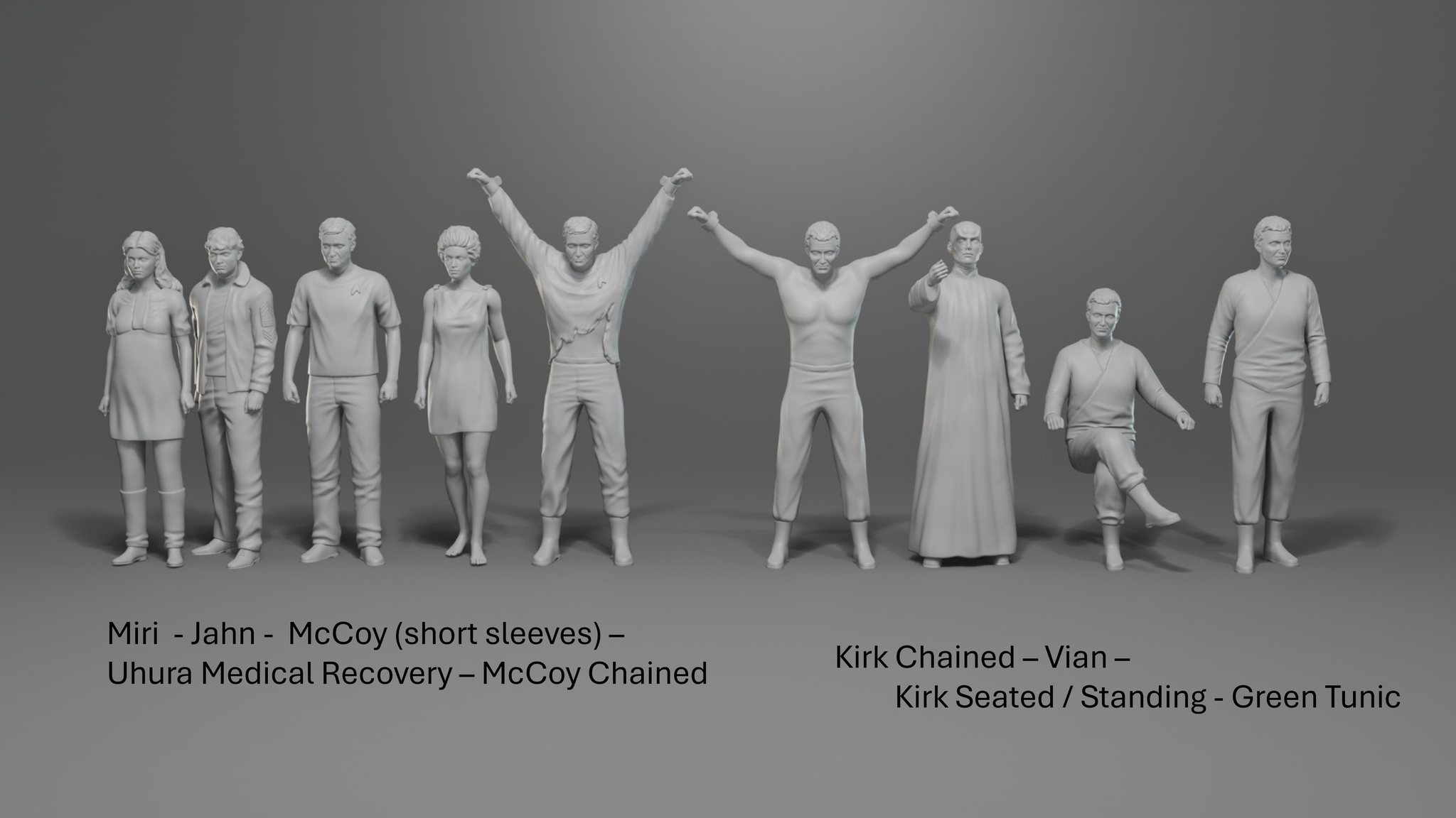 Star Trek TOS - 9 Figure Set 3 - 1:32