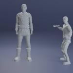 Lost in Space - The Ruler and Quano - 3D printed - 2 Figure Set