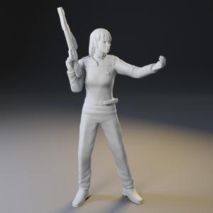 Star Trek - Female Security Guard - 3D printed - 1:35 1:24