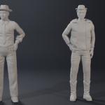 SMOKEY & THE BANDIT 1:24 7 Figure Set Burt Sally Snowman Buford JR 3D Printed