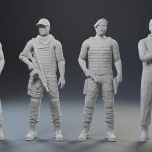 THE EXPENDABLES - Stallone Statham Arnold Dolph - 12 Standing or 8 Seated - 1:18