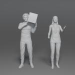 Lost in Space - Collision of the Planets - 8 Figure Set - 3D print - 1:24