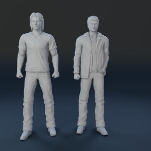 SUPERNATURAL - DEAN and SAM - 4 Figure Set - 1:24
