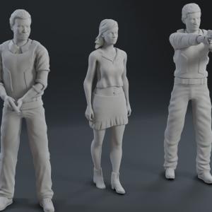 BAD BOYS - Will Smith Martin Lawrence Tea Leoni - 3 Piece Set - 1:24 1:18