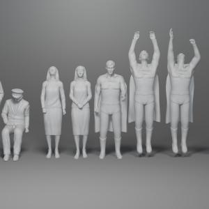 Superman: The Movie - 10 Figure Set - 1:24
