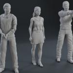BAD BOYS - Will Smith Martin Lawrence Tea Leoni - 3 Piece Set - 1:24 1:18