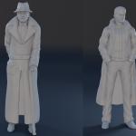 BLADE RUNNER SPINNER CAR and 12 Figure Set - 1:24 1:18