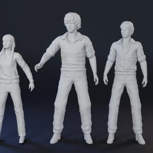 Land of the Lost 8 Piece 3D Print Set 3 Sleestak Chaka Enik Rick Will Holly 1:18