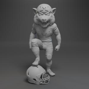 U-M Michigan Wolverines College Mascot - 1:18