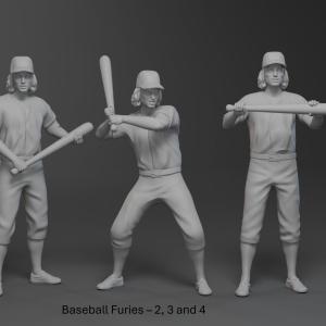 THE WARRIORS - Baseball Furies - 3 Figure Set - 1:24