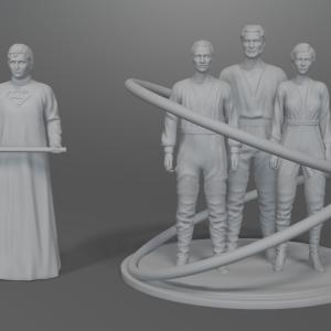 Superman: The Movie - Phantom Zone - 5 Piece Set - 1:24