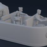 Fantastic Four 4 - Fantasticar - 5 piece Set - 1:35