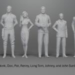 Doc Savage - 8 Figure Set - 1:18