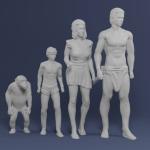 Tarzan, Jane, Boy and Cheetah - 5 Figure Set - 1:35 1:24