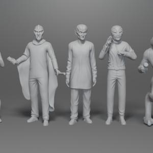 The Outer Limits - 5 Figure Set - 1:18