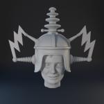 Ideal Action Boy replacement parts Telepathic Thought Scrambler and Space Helmet