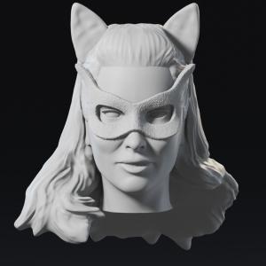 Cat Woman - Head Sculpt