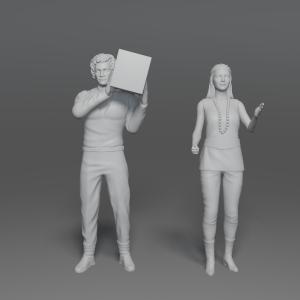 Lost in Space - Collision of the Planets - 8 Figure Set - 3D print - 1:24