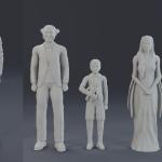 The Munsters - Herman, Lily, Grandpa, Marilyn and Eddie Figure Set 1:24 1:18