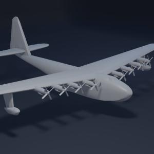 The Spruce Goose - Howard Hughes HK-1 Hercules - Over 5.0 inches wide