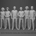THE WARRIORS - 9 Figure Set - 1:24