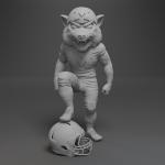 U-M Michigan Wolverines College Mascot - 1:18
