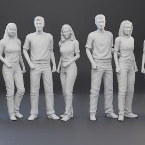90210 Beverly Hills - 8 Figure Set - 1:24