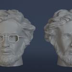 JAWS - Hooper - Head Sculpt - with or without glasses