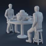 Lost In Space DEADLY GAMES of GAMMA 6 - 3 Piece Set - 1:24
