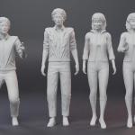 Michael Jackson Ola Ray - Thriller - 4 Figure Set 1:24 1:18