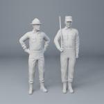 Sergeant Carter and Gomer Pyle - 2 Figure Set - 1:24