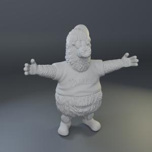 Phillie Phanatic- 6 inches tall - Baseball Philadelphia
